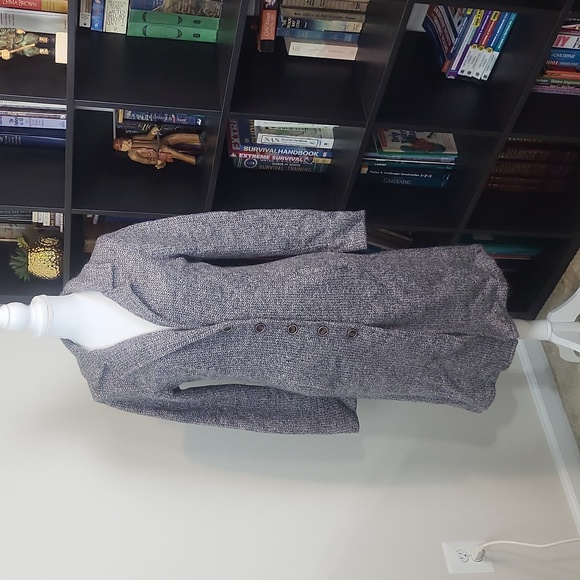 The Barn Jackets & Blazers - The Barn made in the Netherlands Black Gray Wool Mohair Long Coat